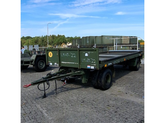 Aanhanger met vlakke laadvloer, netam fruehauf, ancr 14-107, 1982 - afbeelding 1 van  21