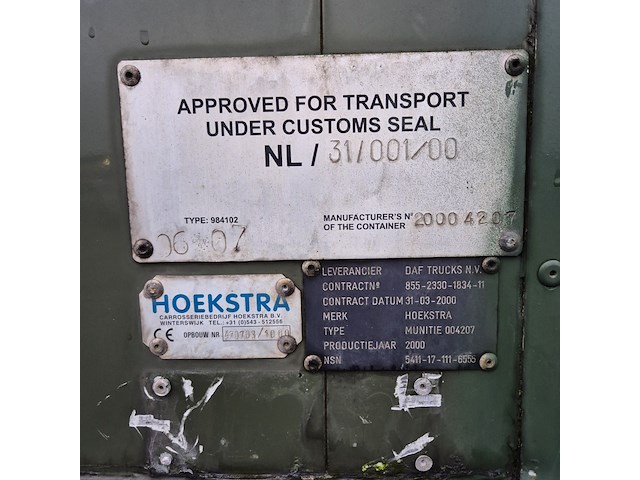 Aanhanger met wissellaadbak hoekstra, 004207, bouwjaar 2000 - afbeelding 4 van  12