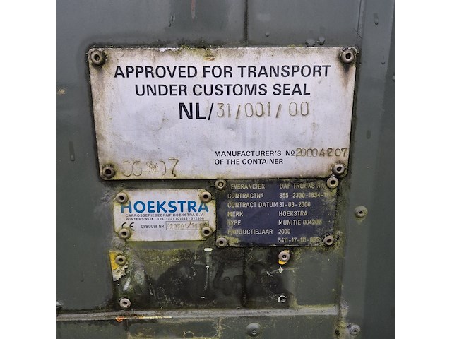 Aanhanger met wissellaadbak hoekstra, 004207, bouwjaar 2000 - afbeelding 5 van  13