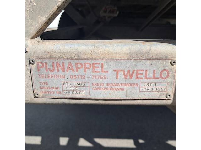 Aanhanger, pijnappel, pta-1500, 1988 - afbeelding 11 van  33