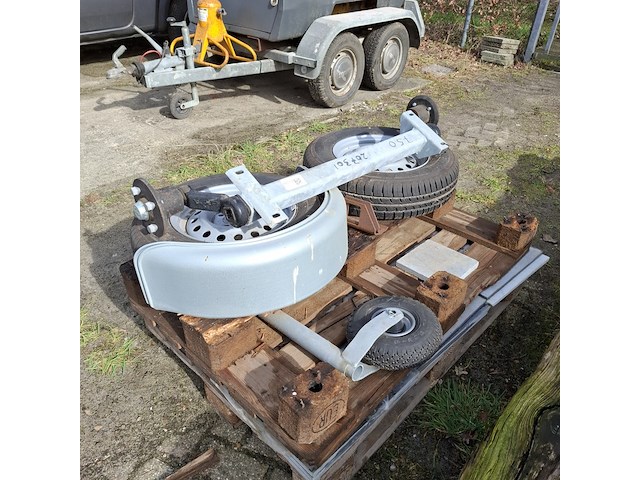 Aanhangeras met 2x wiel wap, wag 085 l - afbeelding 1 van  12
