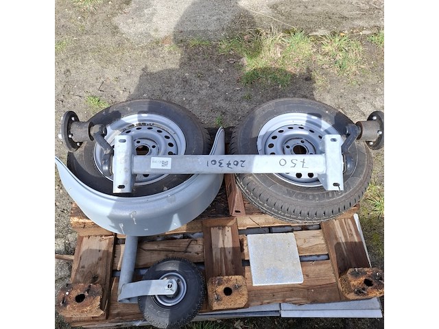 Aanhangeras met 2x wiel wap, wag 085 l - afbeelding 5 van  12