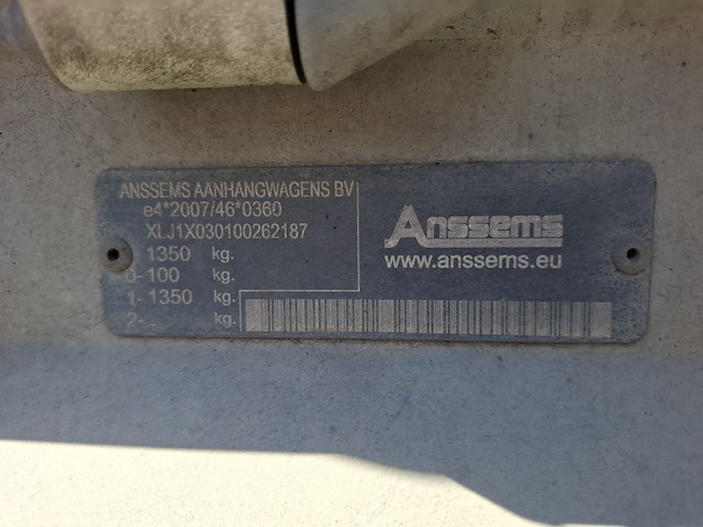 Aanhangwagen, anssems, psx 1350-251x153, 2021 - afbeelding 11 van  12