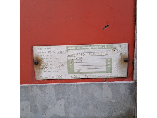 Aanhangwagen, atec, eo.750 - afbeelding 11 van  21