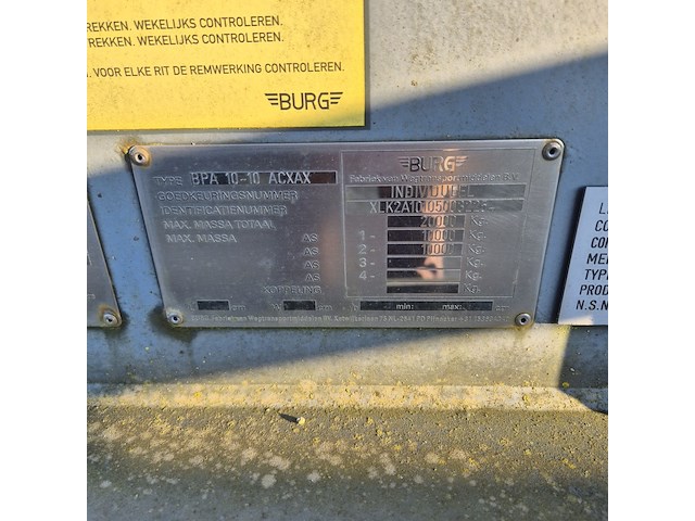 Aanhangwagen, burg, bpa 10-10 acxax, 2004 - afbeelding 5 van  15