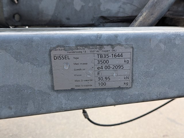 Aanhangwagen, hapert, e2700 15, 2008 - afbeelding 9 van  17