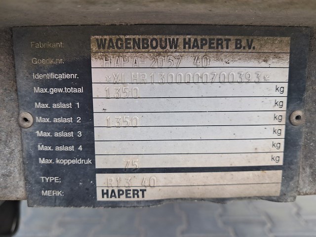 Aanhangwagen, hapert, r13 40 - afbeelding 3 van  23