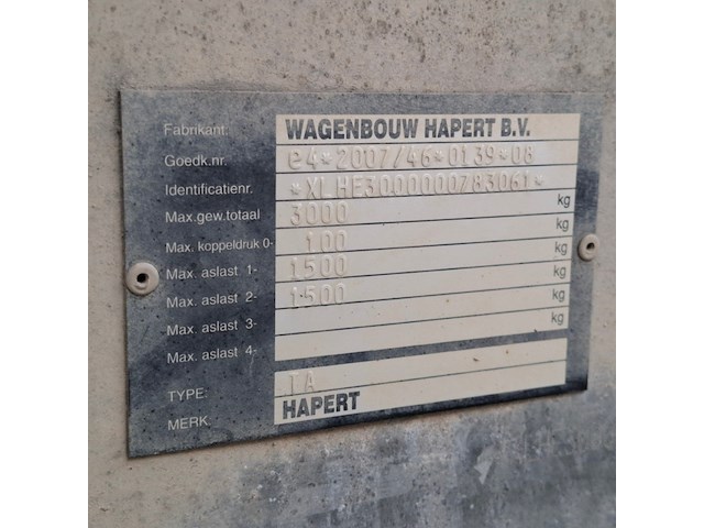 Aanhangwagen, hapert, ta, 2015, kipper - afbeelding 10 van  25