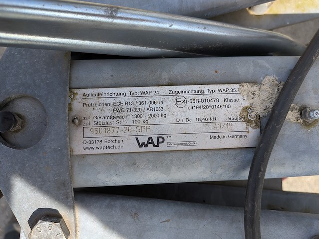 Aanhangwagen, henra, jp205, 1997 - afbeelding 9 van  19