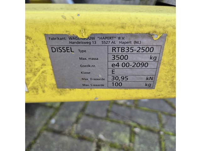 Aanhangwagen, hydraulisch kiepbaar met olieschermen, hapert, g2700 - afbeelding 5 van  26