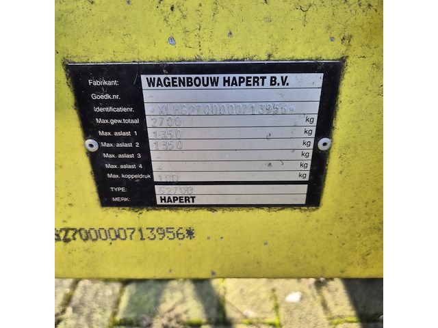Aanhangwagen, hydraulisch kiepbaar met olieschermen, hapert, g2700 - afbeelding 6 van  26