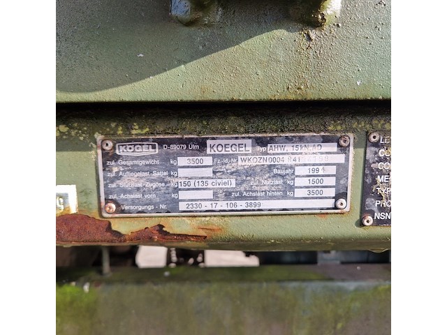 Aanhangwagen , koegel, ahw, 15kn, ad, 1994, ky-74-88 - afbeelding 15 van  41