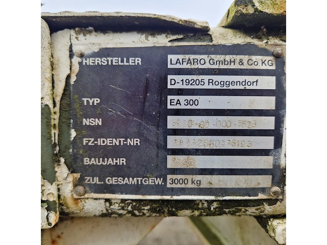 Aanhangwagen, lafaro, ea300, 1993 - afbeelding 45 van  45