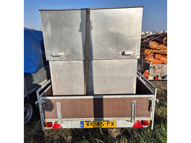 Aanhangwagen met bak en olieschermen, vawe, 2000 - afbeelding 2 van  11