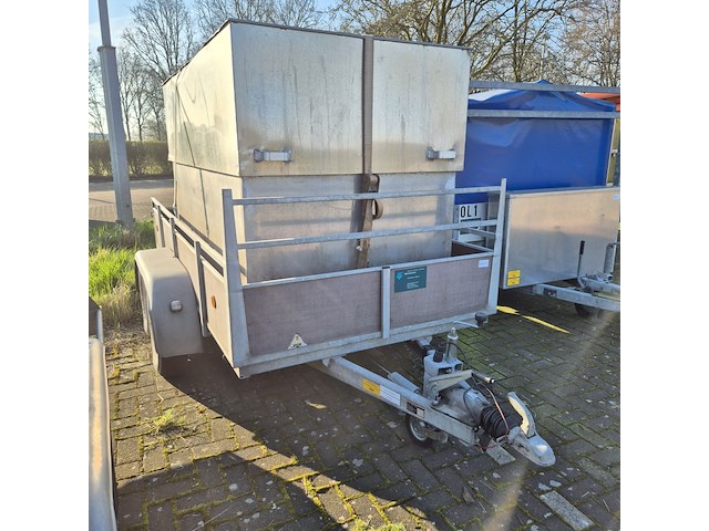 Aanhangwagen met bak en olieschermen, vawe, 2000 - afbeelding 1 van  11