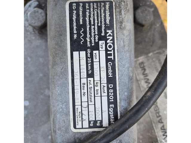 Aanhangwagen met bak en olieschermen, vawe, 2000 - afbeelding 8 van  11