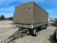 Aanhangwagen met huif & laadklep, netam fruehauf, ancr 10-105, 1989