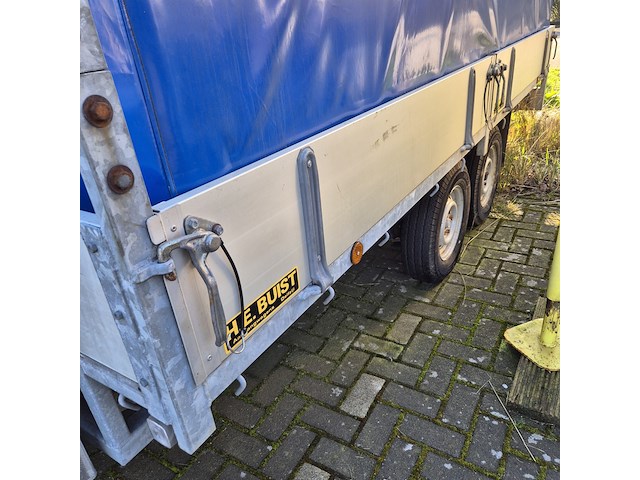Aanhangwagen met opzetbak en olieschermen, buist, k-9, 1993 - afbeelding 2 van  14