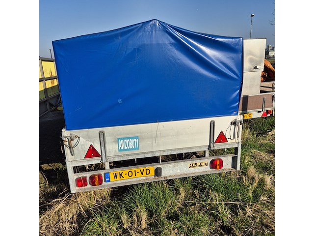 Aanhangwagen met opzetbak en olieschermen, buist, k-9, 1993 - afbeelding 3 van  14
