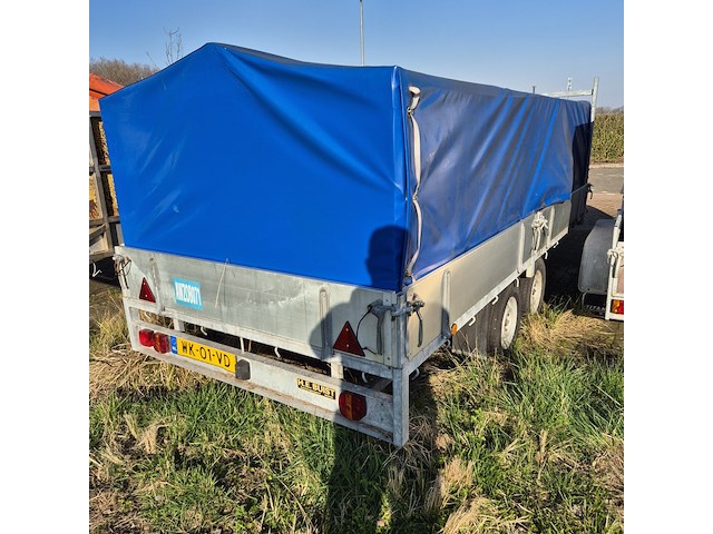 Aanhangwagen met opzetbak en olieschermen, buist, k-9, 1993 - afbeelding 4 van  14