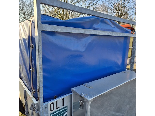 Aanhangwagen met opzetbak en olieschermen, buist, k-9, 1993 - afbeelding 14 van  14