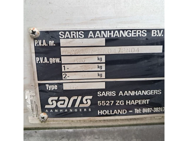Aanhangwagen, saris, h2 - afbeelding 16 van  27