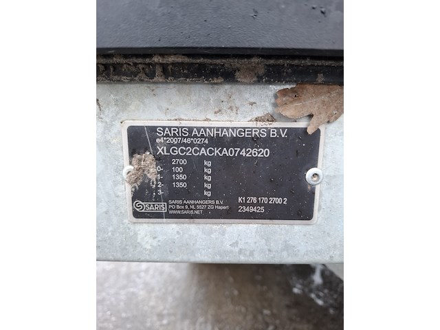 Aanhangwagen, saris, k1, 2023 - afbeelding 15 van  22