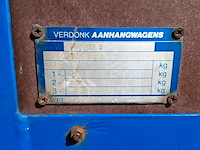 Aanhangwagen tandemasser met huif 2000 kg, verdonk, va-ta-ahw, 2000 - afbeelding 13 van  20