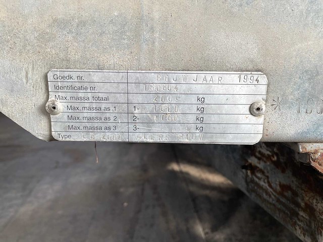 Aanhangwagenen, alers lb 2000 - afbeelding 2 van  15