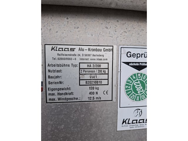 Aanhangwagenkraan, klaas, k400 rsx, 2021 - afbeelding 16 van  62