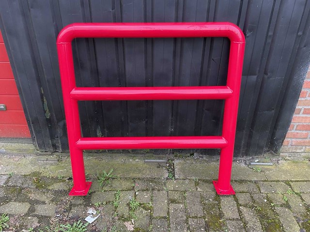 Aanrij beveiligings hek ten behoeve van magazijnstelling - afbeelding 1 van  3