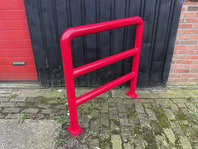 Aanrij beveiligings hek ten behoeve van magazijnstelling - afbeelding 3 van  6