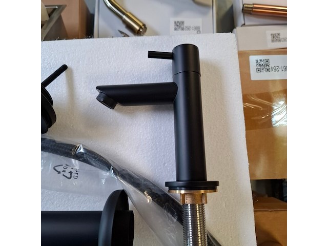 Aansluitset voor fontein essentials, mat zwart - afbeelding 5 van  8