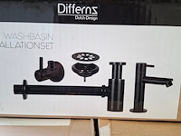 Aansluitset voor fontein essentials, mat zwart - afbeelding 2 van  7