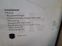 Aansluitset voor fontein essentials, mat zwart - afbeelding 5 van  7