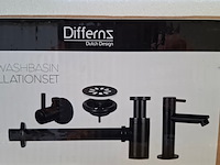 Aansluitset voor fontein essentials, mat zwart - afbeelding 1 van  8
