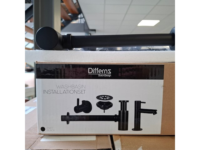 Aansluitset voor fontein essentials, mat zwart - afbeelding 3 van  8