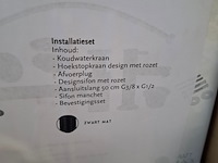 Aansluitset voor fontein essentials, mat zwart - afbeelding 8 van  8