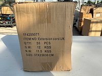 Aansluitsnoer met stekker 160 cm 3x1.5 mm2 50x - afbeelding 1 van  3