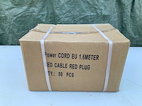 Aansluitsnoer met stekker 160 cm 3x1.5 mm2 80x - afbeelding 1 van  2