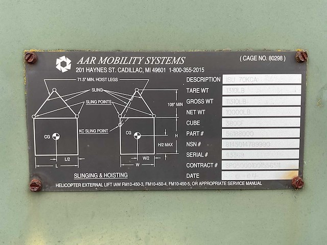 Aar mobility systems isu70kca legercontainer - afbeelding 4 van  7