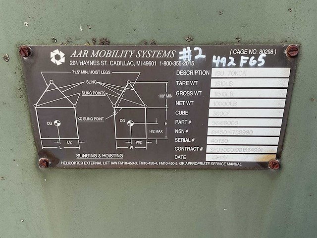 Aar mobility systems isu70kca legercontainer - afbeelding 2 van  7