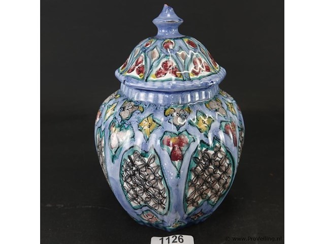 Aardewerk dekselpot - afbeelding 1 van  5