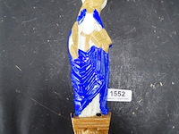 Aardewerk handbeschilderde madonna met kind