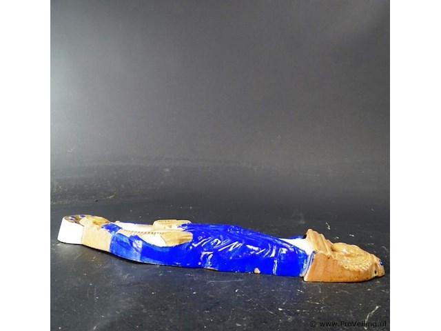 Aardewerk handbeschilderde madonna met kind - afbeelding 4 van  5