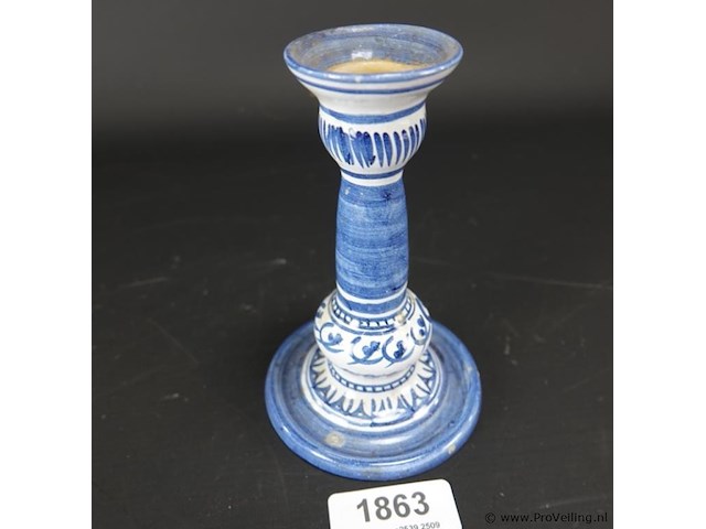 Aardewerk kandelaar - afbeelding 2 van  5