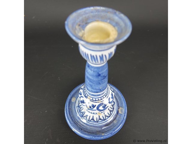 Aardewerk kandelaar - afbeelding 4 van  5