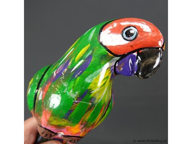 Aardewerk papegaai - afbeelding 4 van  5