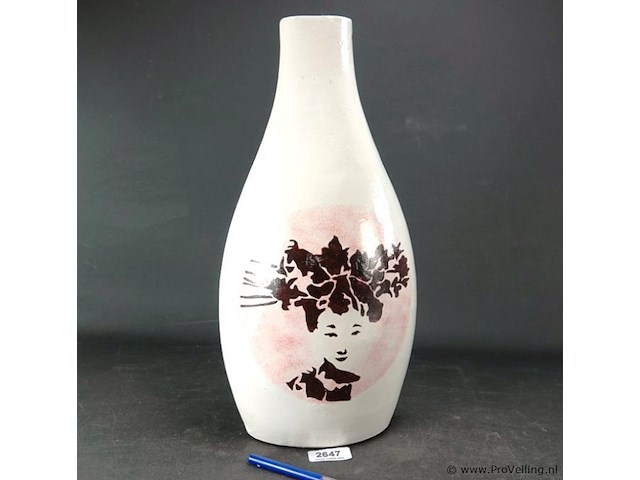 Aardewerk vaas japanese girlfriend - afbeelding 1 van  5