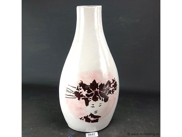 Aardewerk vaas japanese girlfriend - afbeelding 2 van  5
